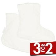 Damella Strumpor Jaquard Fleece Slippers Vit polyester Strl 35/37 Dam