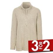 Damella Knitted Lounge Top Beige Large Dam