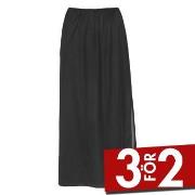 Damella Long Waist Slip 90 cm Svart viskos 38 Dam