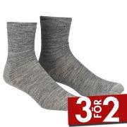 Damella Strumpor 2P Thin Wool Socks Ljusgrå Strl 39/42 Dam