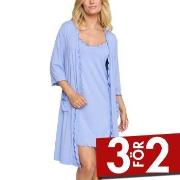Damella Viscose Plain Wave Robe Ljusblå Bambu Small Dam