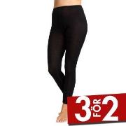 Damella Wool Leggings Svart merinoull Small Dam