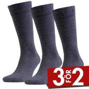 Amanda Christensen Strumpor 3P True Combed Cotton Sock Antracit Strl 3...