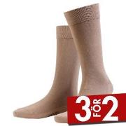 Amanda Christensen Strumpor 3P True Combed Cotton Sock Ljusbrun Strl 4...