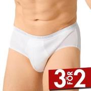 Sloggi Kalsonger 2P For Men Basic Midis Vit bomull Small Herr