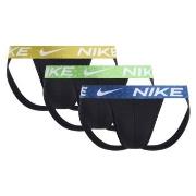 Nike Kalsonger 3P Dri-Fit Essential Micro Jockstrap Svart/Grön polyest...