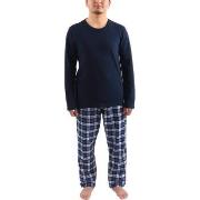 Esprit Gordon Pyjamas Set Blå/Vit bomull Small Herr