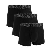 Under Armour 3P Performance Cotton Solid 3in Boxers Svart Medium Herr