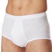 Schiesser Kalsonger Classic Brief With Fly 3XL-4XL Vit bomull 3XL Herr