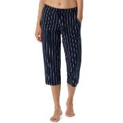 Schiesser Women Mix and Relax Pants Marin Randig bomull 38 Dam