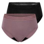 Schiesser Trosor 2P Care Retro Period Pants Flerfärgad bomull 38 Dam