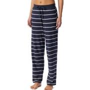 Schiesser Mix and Relax Long Cotton Pants Marin Randig bomull 38 Dam