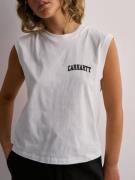 Carhartt WIP - Crop tops - White/Black - W' University Script A-Shirt ...