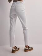 Only - Straight jeans - White - Onlemily Stretch Hw Str Ank Dnm - Jean...