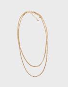 Pieces - Guld - Pckapolina 2-Pack Necklace Flow