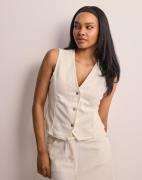 Selected Femme - Vit - Slflexia Sl White Denim Vest