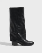 Pieces - Svart - Pcnoa Over Fold Boot