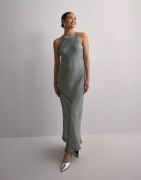 Vero Moda - Grå - Vmkate Sl Maxi Dress Wvn Exp