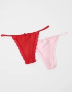 Nelly - Röd - Loveable 2-Pack Thong