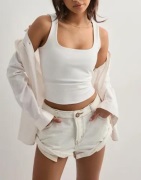 One Teaspoon - Vit - Bandit Low Waist Denim Short