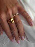 Muli Collection - Guld - Adjustable Pavé Ring