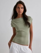 Nelly - Grön - Ultra Soft Shoulder Top
