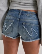 Nelly - Blå - Mini Jeans Shorts
