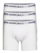 3Pk Base Bamboo Boxer Boxerkalsonger White Panos Emporio