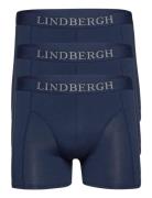 Lindbergh Basic Bamboo Boxers 3 Pack Blå