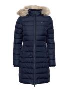 Tjw Essential Hooded Down Coat Fodrad Rock Navy Tommy Jeans