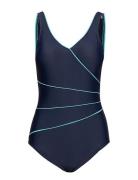 Swimsuit Daniella Classic Baddräkt Badkläder Blue Wiki