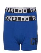 Cr7 Boys Trunk 2-Pack. Night & Underwear Underwear Underpants Blue CR7