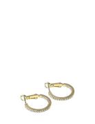Story Small Ring Ear G/Clear Accessories Jewellery Earrings Hoops Gold...