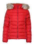 Tjw Basic Hooded Down Jacket Fodrad Jacka Red Tommy Jeans