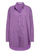 Vega Shirt Dress Kort Klänning Purple Faithfull The Brand