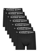 Cotton Stretch Boxer 7P Boxerkalsonger Black Björn Borg