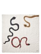 Snake Bed Cover Home Textiles Bedtextiles Bedspread Multi/patterned Bo...