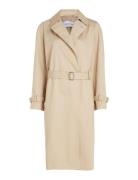 Essential Trench Coat Trench Coat Rock Beige Calvin Klein