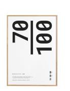 Paper Collective Pc Frame Oak Plexi - 70X100 Cm Brun