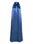 Visittas Halterneck Maxi Dress - Noos Maxiklänning Festklänning Blue V...