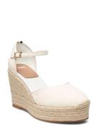 Madeira_Wedge_Sd Sandalette Med Klack Espadrilles White BOSS