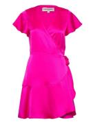 Miranda Wrap Around Dress Kort Klänning Pink Lollys Laundry