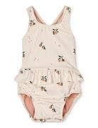 Liewood Amina Baby Printed Swimsuit Kräm