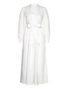 Radelle Linen Dress Maxiklänning Festklänning White Andiata