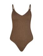 Lyx Bea Swimsuit Baddräkt Badkläder Brown Becksöndergaard