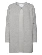 Vinaja New Long Jacket Tunn Rock Grey Vila