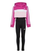 Jg 3S Tib Fl Ts Sets Tracksuits Pink Adidas Sportswear