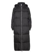 Modern Waisted Hdd Puffer Maxi Fodrad Rock Black Tommy Hilfiger