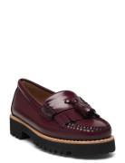 Gh Weejun 90 Esther Kiltie Loafers Låga Skor Burgundy G.H. BASS