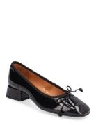 264-Dybil Vernis Plisse Ballerinaskor Ballerinas Black Jonak Paris